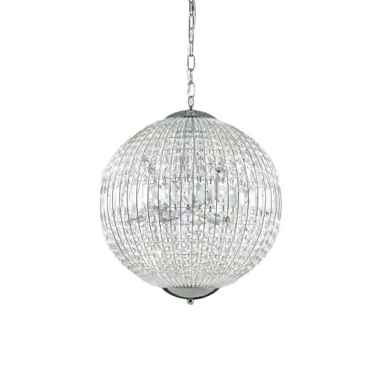 Ideal Lux LUXOR SP8 króm függesztett lámpa (IDE-116228) G9 8 izzós IP20