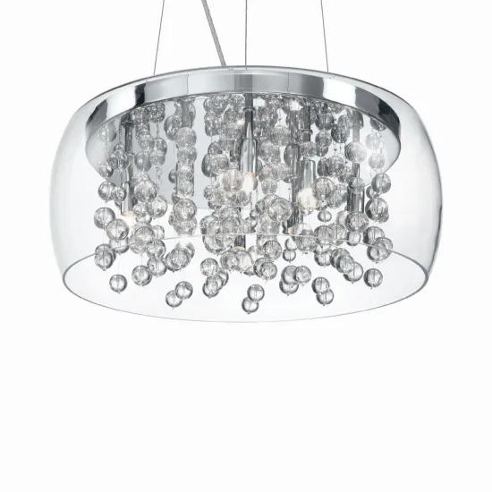 Ideal Lux AUDI-80 SP8 króm függesztett lámpa (IDE-031750) G9 8 izzós IP20