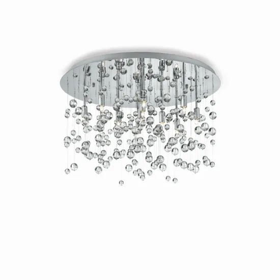 Ideal Lux NEVE PL8 CROMO króm mennyezeti lámpa (IDE-022222) G9 8 izzós IP20