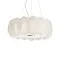 Ideal Lux OVALINO SP8 BIANCO króm függesztett lámpa (IDE-090481) E27 8 izzós IP20