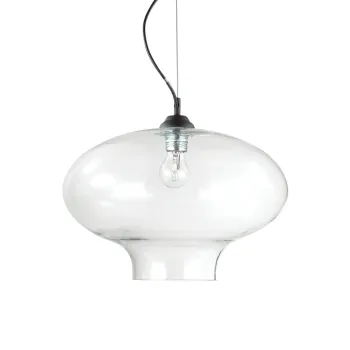 Ideal Lux BISTRO SP1 ROUND TRASPARENTE átlátszó függesztett lámpa (IDE-120898) E27 1 izzós IP20 Ideal Lux BISTRO SP1 ROUND TRASPARENTE átlátszó függesztett lámpa (IDE-120898) E27 1 izzós IP20
