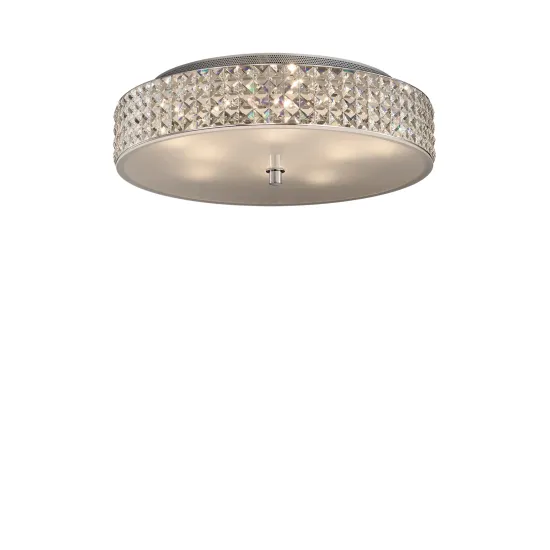 Ideal Lux ROMA PL9 króm kristály mennyezeti lámpa (IDE-087863) G9 9 izzós IP20