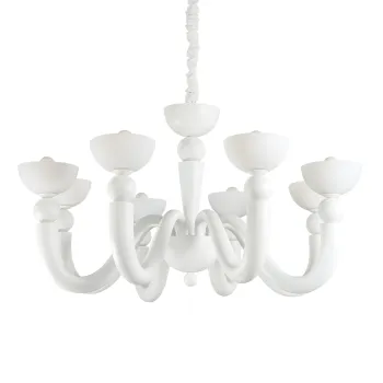 Ideal Lux BON BON SP8 BIANCO fehér csillár (IDE-094007) E14 8 izzós IP20