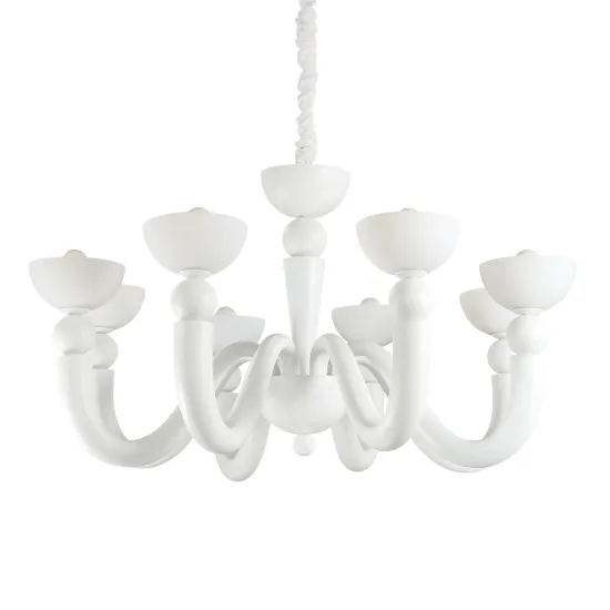 Ideal Lux BON BON SP8 BIANCO fehér csillár (IDE-094007) E14 8 izzós IP20