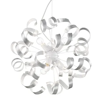 Ideal Lux VORTEX SP6 ARGENTO ezüst mennyezeti lámpa (IDE-101613) E14 6 izzós IP20