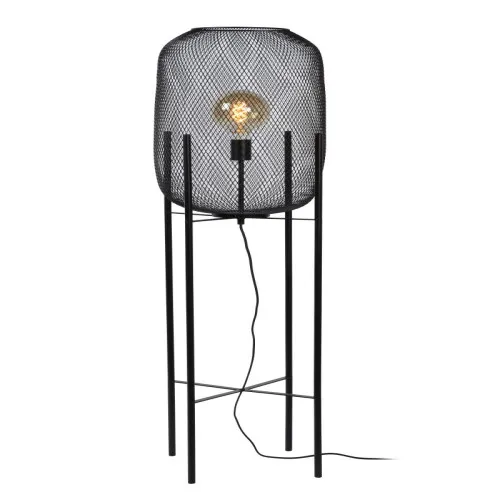 Lucide Mesh fekete állólámpa (LUC-45785/01/30) E27 1 izzós IP20