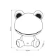 Lucide Dodo Frog zöld LED asztali gyerek lámpa (LUC-71592/03/85) LED 1 izzós IP20