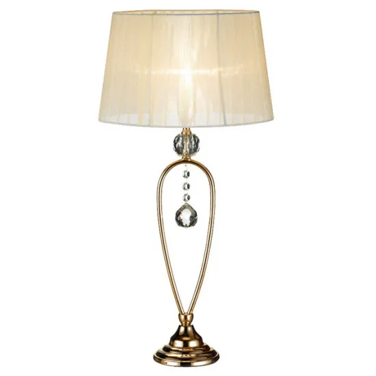 Markslöjd CHRISTINEHOF arany-bézs asztali lámpa (MS-102045) E14 1 izzós IP20