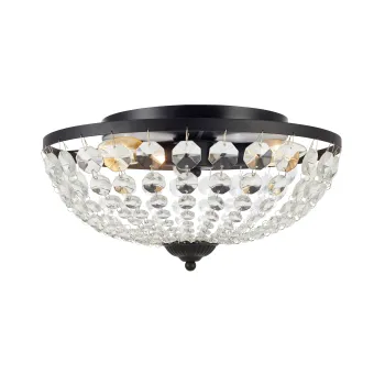 Markslöjd GRANSÖ fekete-átlátszó mennyezeti lámpa (MS-107592) E14 3 izzós IP21