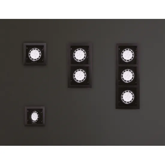 MAXlight MATRIX I fekete beépíthető spotlámpa (MAX-H0048) AR111 1 izzós IP20 MAXlight MATRIX I fekete beépíthető spotlámpa (MAX-H0048) AR111 1 izzós IP20