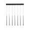Nova Luce Giono fekete függesztett lámpa (NL-9601007) LED 7 izzós IP20