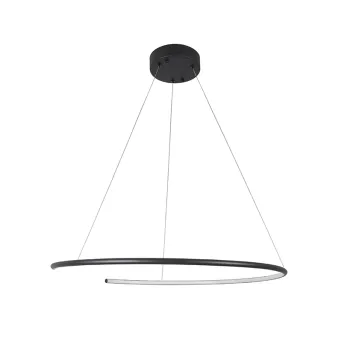 Nova Luce Breda fekete függesztett lámpa (NL-9010023) LED 1 izzós IP20