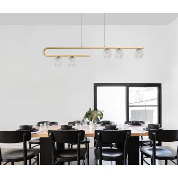 Nova Luce Mirano sárgaréz függesztett lámpa (NL-9960273) G9 5 izzós IP20 Nova Luce Mirano sárgaréz függesztett lámpa (NL-9960273) G9 5 izzós IP20
