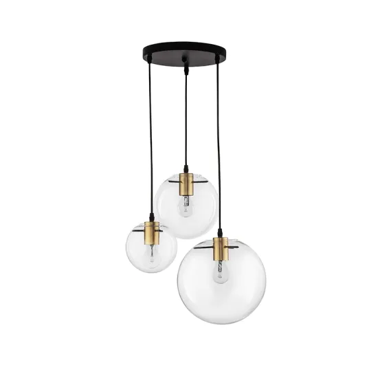 Nova Luce Mirale fekete függesztett lámpa (NL-9416933) E27 3 izzós IP20 Nova Luce Mirale fekete függesztett lámpa (NL-9416933) E27 3 izzós IP20