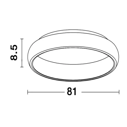 Nova Luce Albi fehér mennyezeti lámpa (NL-8105607D) LED 1 izzós IP20