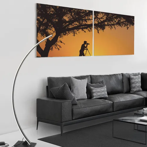 Nova Luce Breton fekete LED állólámpa (NL-9348092) LED 1 izzós IP20