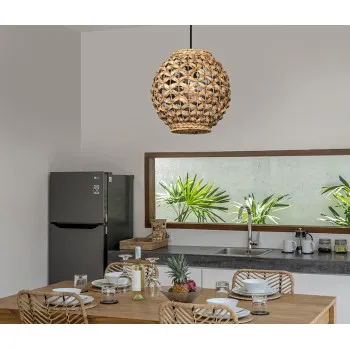 Nova Luce Griffin barna függesztett lámpa (NL-9858720) E27 1 izzós IP20