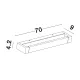 Nova Luce Line fehér fali lámpa (NL-9117320) LED 1 izzós IP20