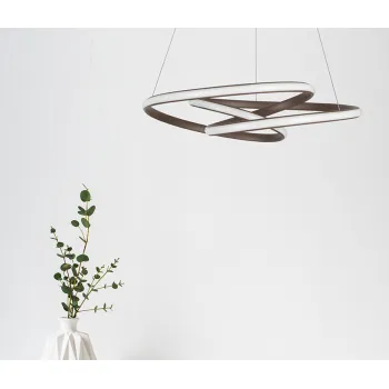 Nova Luce Meton barna függesztett lámpa (NL-9147113) LED 1 izzós IP20