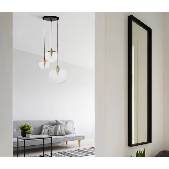 Nova Luce Mirale fekete függesztett lámpa (NL-9416933) E27 3 izzós IP20 Nova Luce Mirale fekete függesztett lámpa (NL-9416933) E27 3 izzós IP20