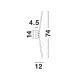 Nova Luce Raccio fekete falikar (NL-9180723) LED 1 izzós IP20
