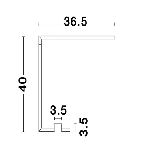 Nova Luce Raccio fekete LED asztali lámpa (NL-9180724) LED 1 izzós IP20