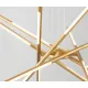 Nova Luce Raccio sárgaréz függesztett lámpa (NL-9180782) LED 1 izzós IP20