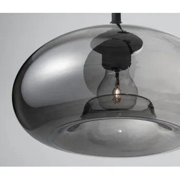 Nova Luce Savaz króm-fekete függesztett lámpa (NL-9726482) E27 1 izzós IP20