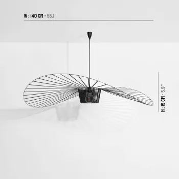 Petite friture Vertigo fekete függesztett lámpa (VER-L0020301) E27 1 izzós IP20