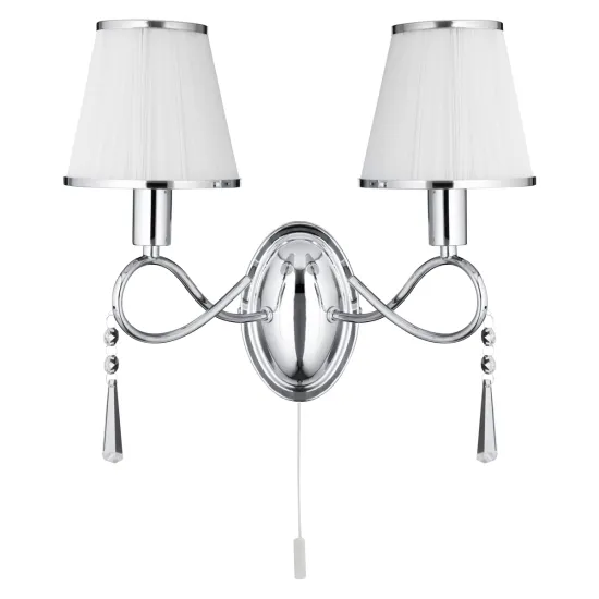 Searchlight Simplicity ezüst falikar (SL-2032-2CC) E14 2 izzós