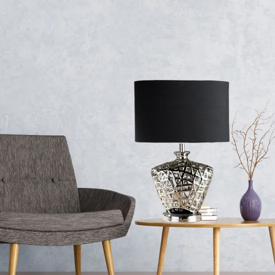 Searchlight NETWORK króm asztali lámpa (SL-EU4552CC) E27 1 izzós Searchlight NETWORK króm asztali lámpa (SL-EU4552CC) E27 1 izzós