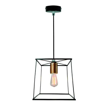 Viokef Agatha fekete függesztett lámpa (VIO-4138600) E27 1 izzós IP20