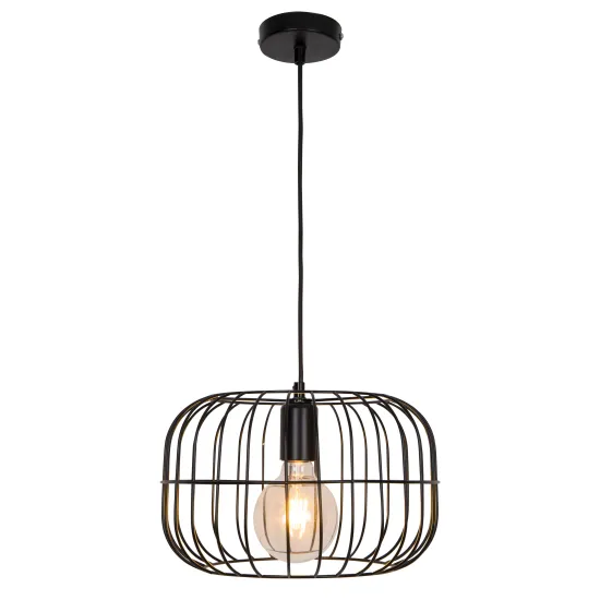 Viokef Zenith fekete függesztett lámpa (VIO-4211300) E27 1 izzós IP20