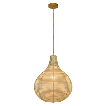 Viokef Bolita barna függesztett lámpa (VIO-4227800) E27 1 izzós IP20