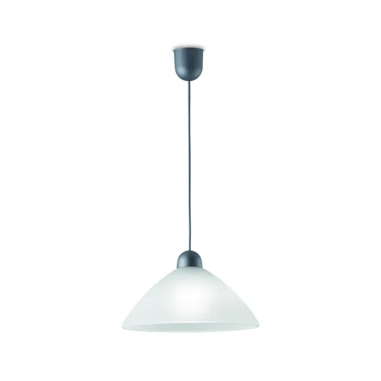 Viokef Tzeli szürke függesztett lámpa (VIO-3981800) E27 1 izzós IP20