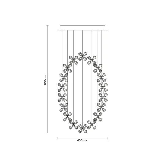 SAMOA kristálycsillár 30W - N3020