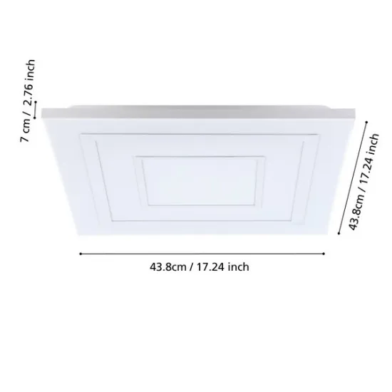 Eglo Albarca fehér LED mennyezeti lámpa (EG-900959) LED 1 izzós IP20