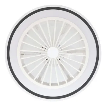 Eglo Almeria fehér-fekete LED mennyezeti ventilátoros lámpa (EG-35182) LED 1 izzós IP20