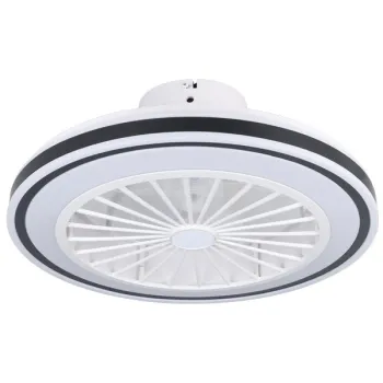 Eglo Almeria fehér-fekete LED mennyezeti ventilátoros lámpa (EG-35182) LED 1 izzós IP20