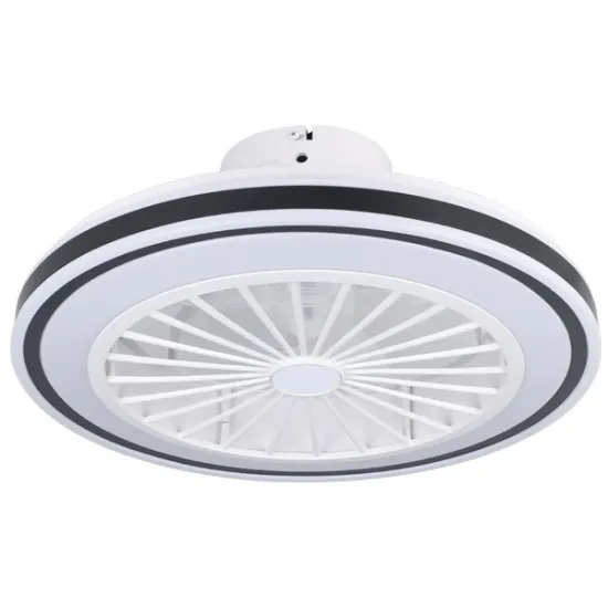 Eglo Almeria fehér-fekete LED mennyezeti ventilátoros lámpa (EG-35182) LED 1 izzós IP20