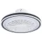 Eglo Almeria fehér-fekete LED mennyezeti ventilátoros lámpa (EG-35182) LED 1 izzós IP20