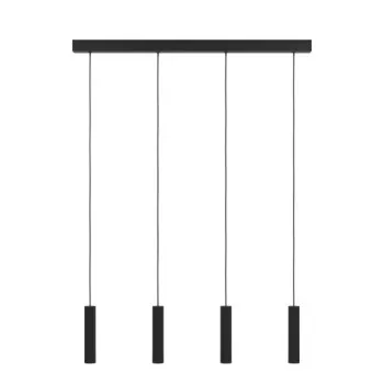 Eglo Almudaina fekete LED függesztett lámpa (EG-900906) LED 4 izzós IP20