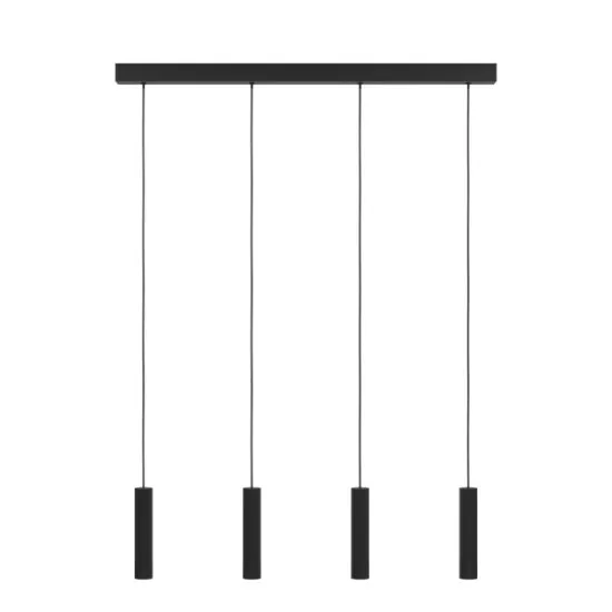 Eglo Almudaina fekete LED függesztett lámpa (EG-900906) LED 4 izzós IP20