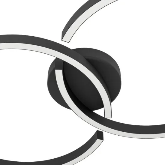 Eglo Amandolo fekete LED mennyezeti lámpa (EG-900955) LED 1 izzós IP20