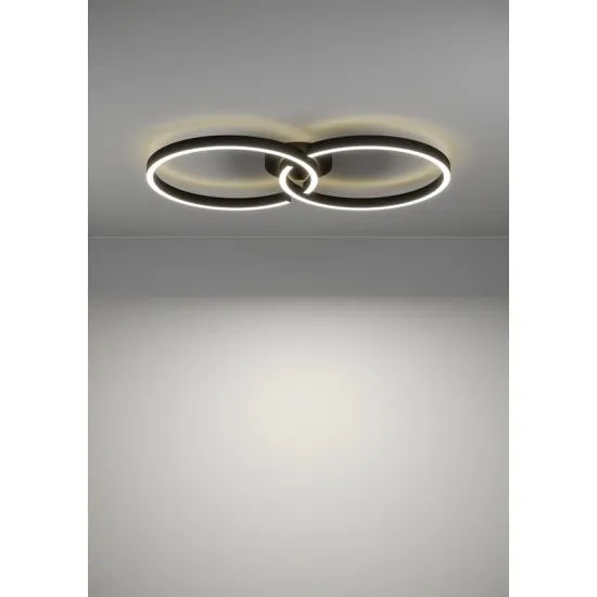 Eglo Amandolo fekete LED mennyezeti lámpa (EG-900955) LED 1 izzós IP20