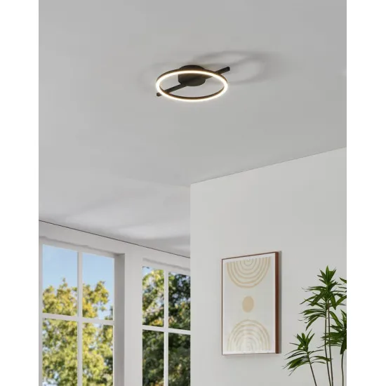 Eglo Amandolo fekete LED mennyezeti lámpa (EG-901113) LED 1 izzós IP20