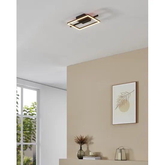 Eglo Amandolo fekete LED mennyezeti lámpa (EG-901115) LED 1 izzós IP20