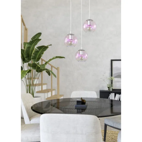 Eglo Ariscani 2 króm függesztett lámpa (EG-901921) E27 3 izzós IP20