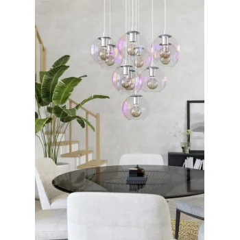 Eglo Ariscani 2 króm függesztett lámpa (EG-901922) E27 10 izzós IP20