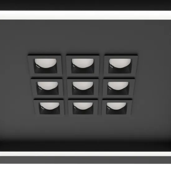 Eglo Balazote fekete LED mennyezeti lámpa (EG-901192) LED 10 izzós IP20